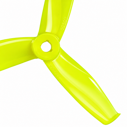 Gemfan 5055S Hulkie PC 3-Blade Freestyle Propeller for 5 Inch FPV Drone (2CW + 2CCW) -  Lemon Yellow