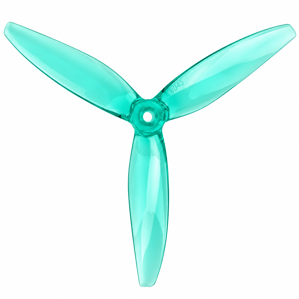 Gemfan 6045 Hurricane PC 3-Blade Freestyle Propeller for 6 Inch FPV Drone (2CW + 2CCW) - Clear Green