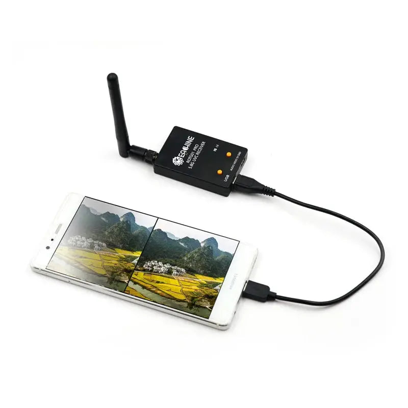 Eachine ROTG01 Pro UVC OTG 5.8G 150CH Full Channel FPV Receiver W/Audio For Android Smartphone – Black Hi Tech xyz