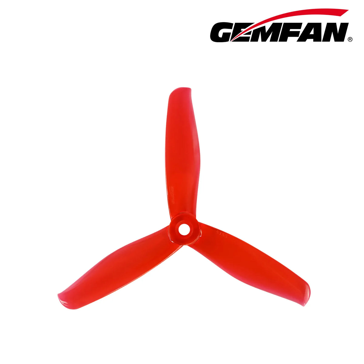 Gemfan 5155 PC 3-Blade Freestyle Propeller for 5 Inch FPV Drone (2CW + 2CCW) - Clear Red