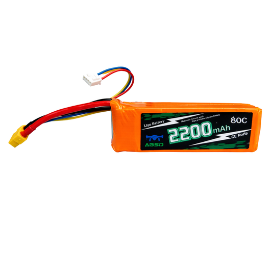11.1V 2200mAh 3S 80C Lipo Battery With XT60 Plug