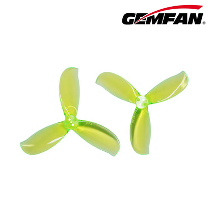 Gemfan D3.5 Ducted PC 3-Blade 1.5mm Cinewhoop Propeller for 3.5 Inch FPV Drone (2CW + 2CCW) - Werdna Green