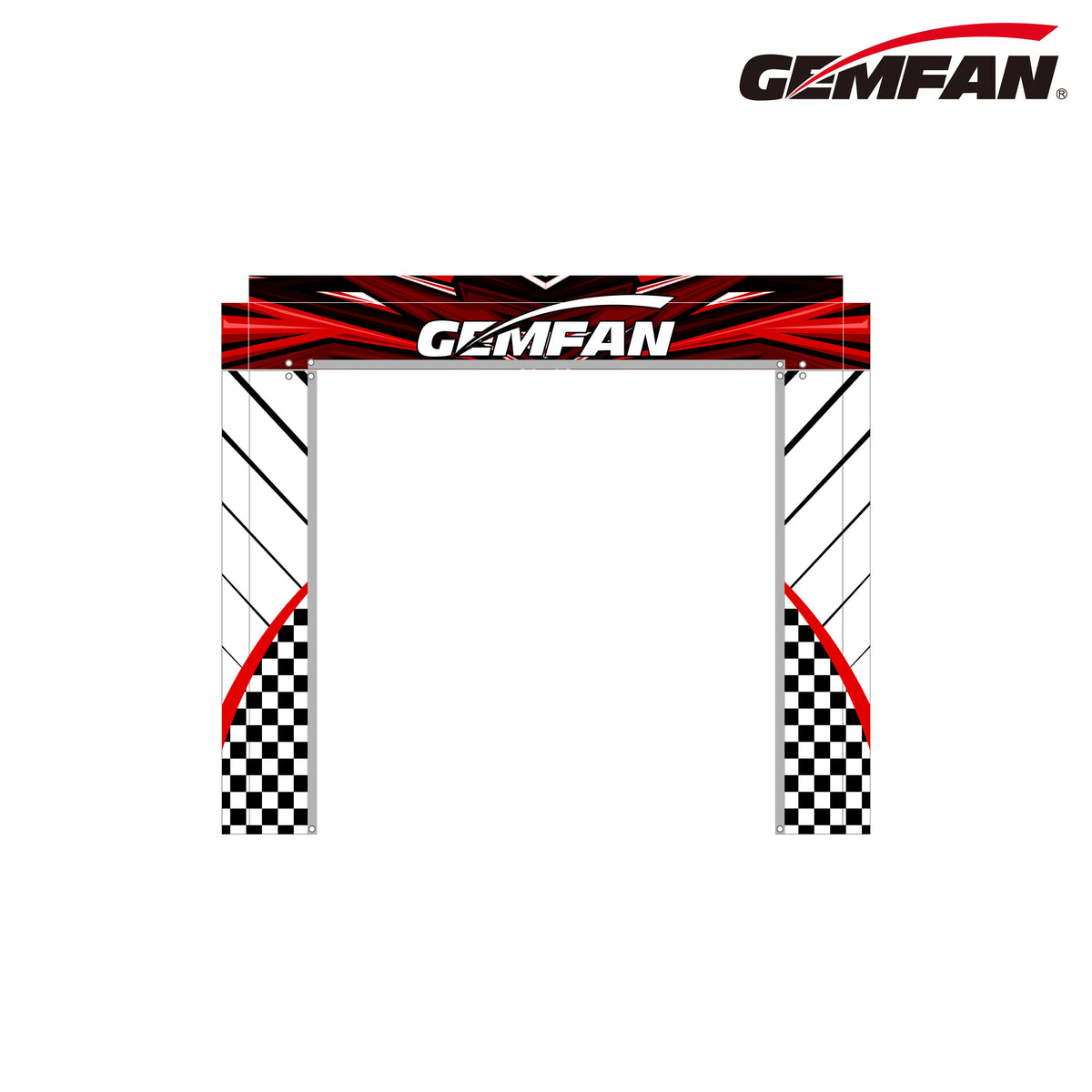 Gemfan Drone Racing Gate - 5x5 Red