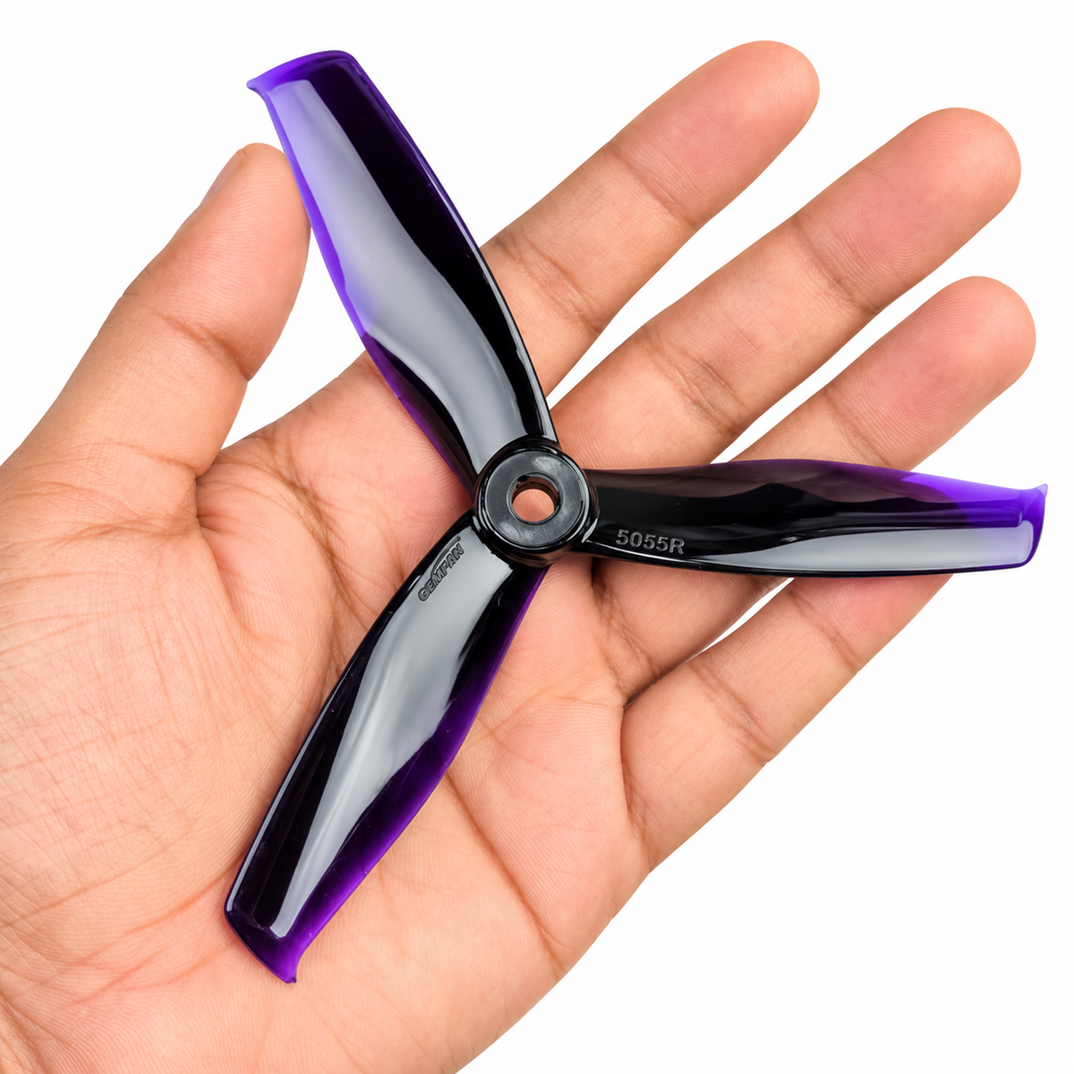 Gemfan 5055S Hulkie PC 3-Blade Freestyle Propeller for 5 Inch FPV Drone (2CW + 2CCW) - Black