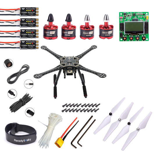 KK2.1.5 Flight Controller S500 hexacopter with carbon fibre landing gear Advance Drone Kit - Without tx