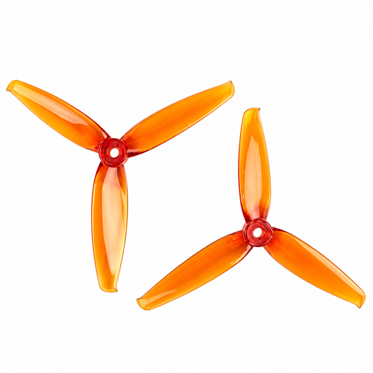 6042 Tri Blade Flash Propellers 2CW+2CCW - (2 Pairs)  - Orange