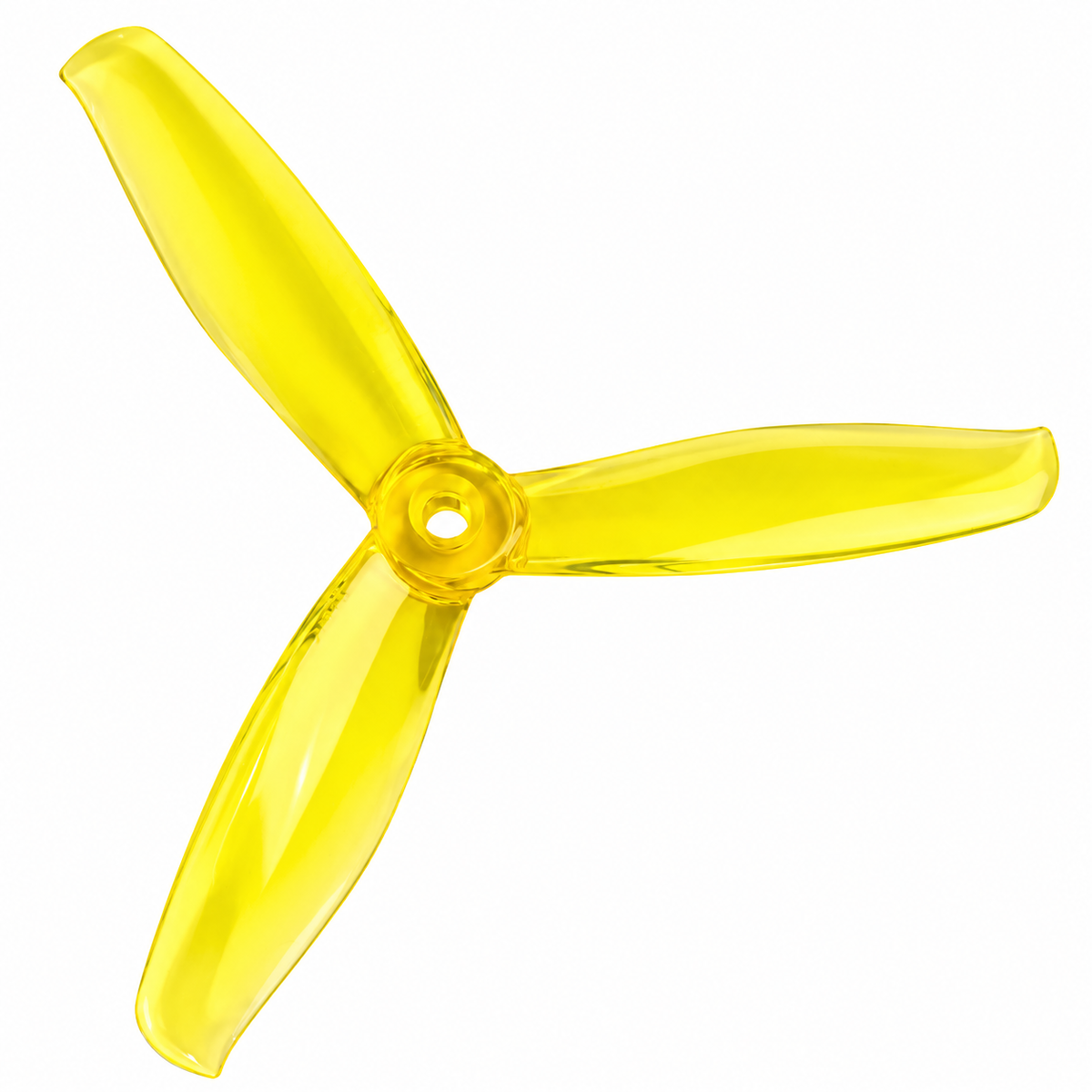 Gemfan 5155 PC 3-Blade Freestyle Propeller for 5 Inch FPV Drone (2CW + 2CCW) - Clear Yellow