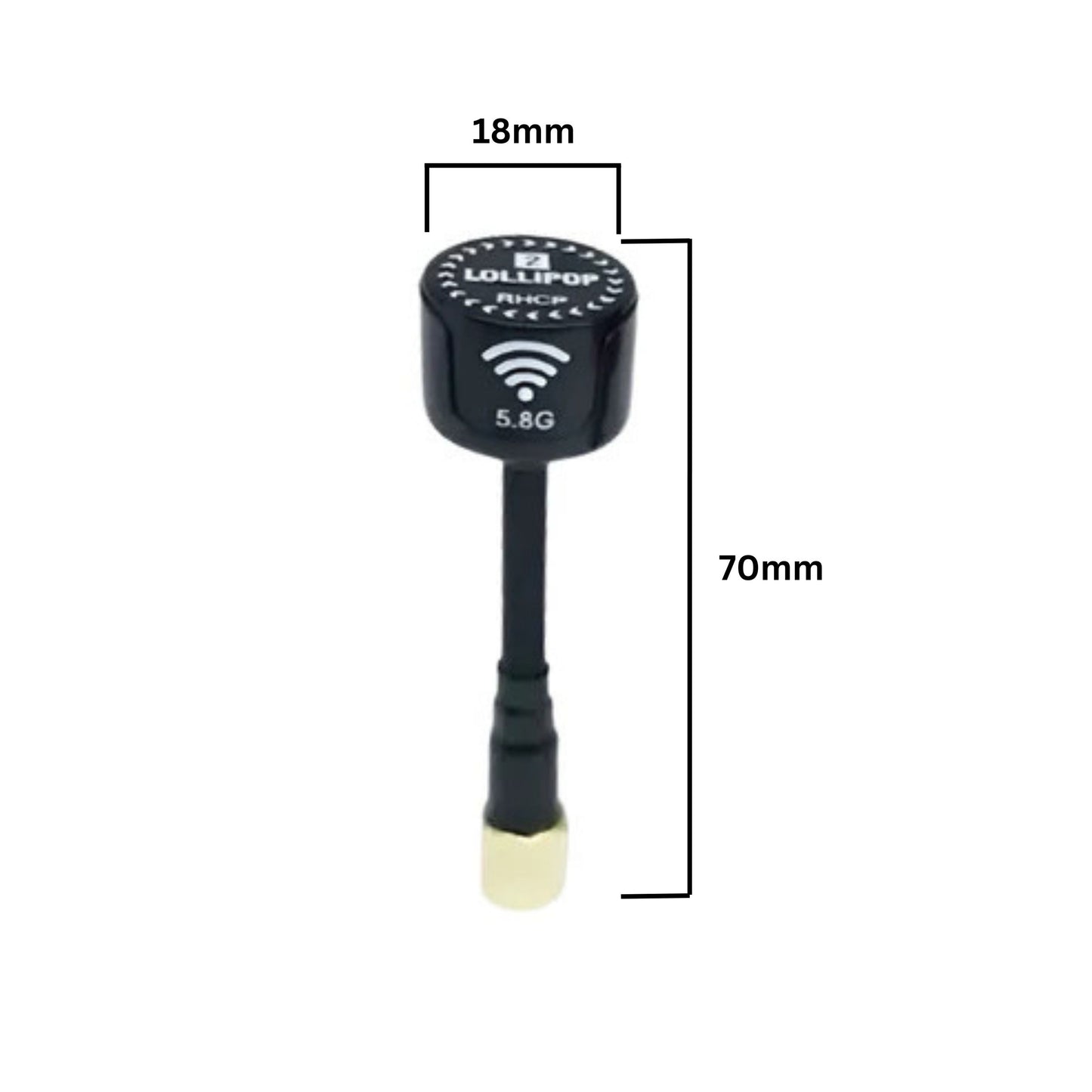 Blackberry Lollipop V4 5.8G RHCP SMA FPV Antenna