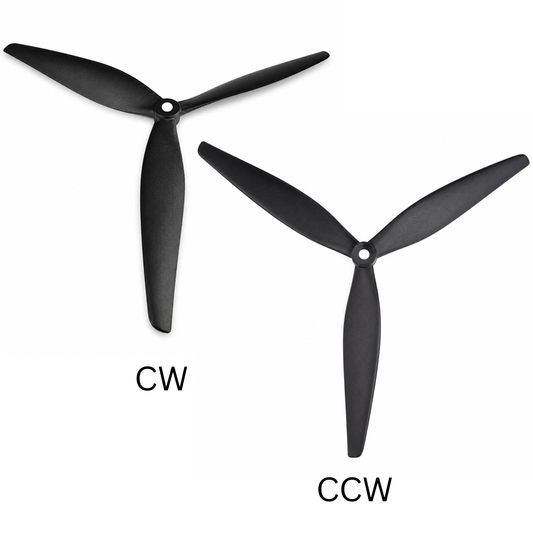 HQProp 15X7X3 (1CW + 1CCW) Black-Glass Fiber Reinforced Nylon Propeller