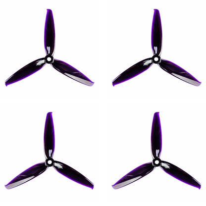 6042 Tri Blade Flash HD Propellers 2CW+2CCW - (2 Pairs) - Black