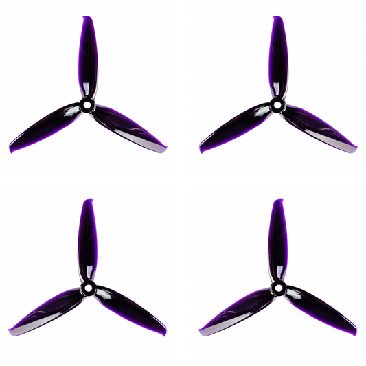 6042 Tri Blade Flash HD Propellers 2CW+2CCW - (2 Pairs) - Black