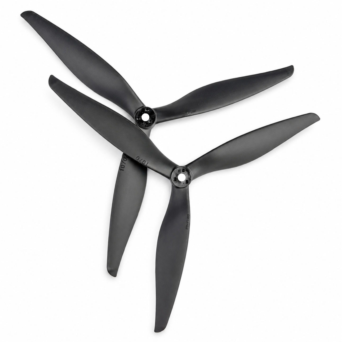 Gemfan 1070 Cinelifter Glass Fiber Nylon 3 Blade 5mm Shaft Pitch 7" Black Propeller (1 Pair CW+CCW)