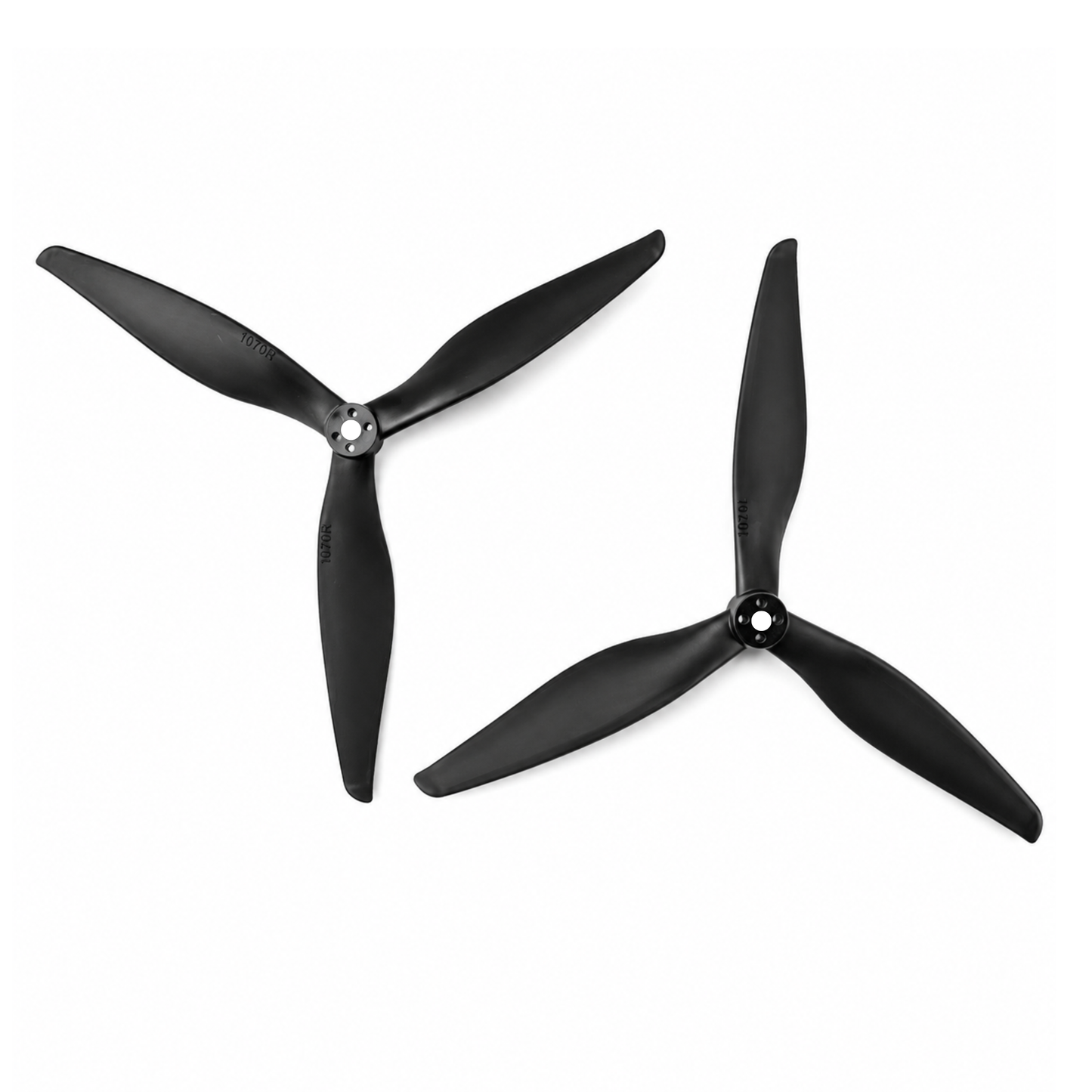 Gemfan 1070 Cinelifter Glass Fiber Nylon 3 Blade 5mm Shaft Pitch 7" Black Propeller (1 Pair CW+CCW)