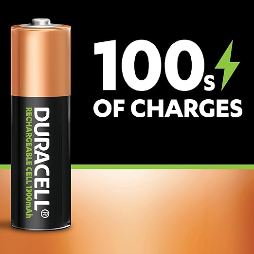 Duracell Rechargeable AA 1300mAh Batteries Pack of 4