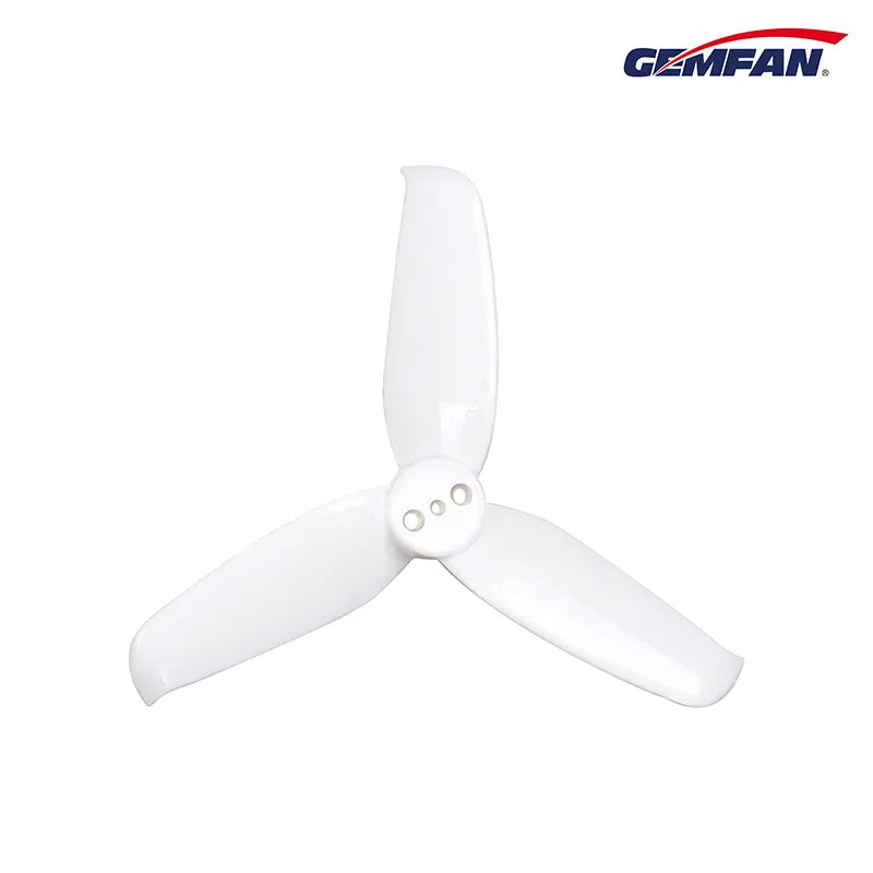 Gemfan 2540 Flash PC 3-Blade 1.5mm Freestyle Propeller for 2.5 Inch FPV Drone (4CW + 4CCW) - White
