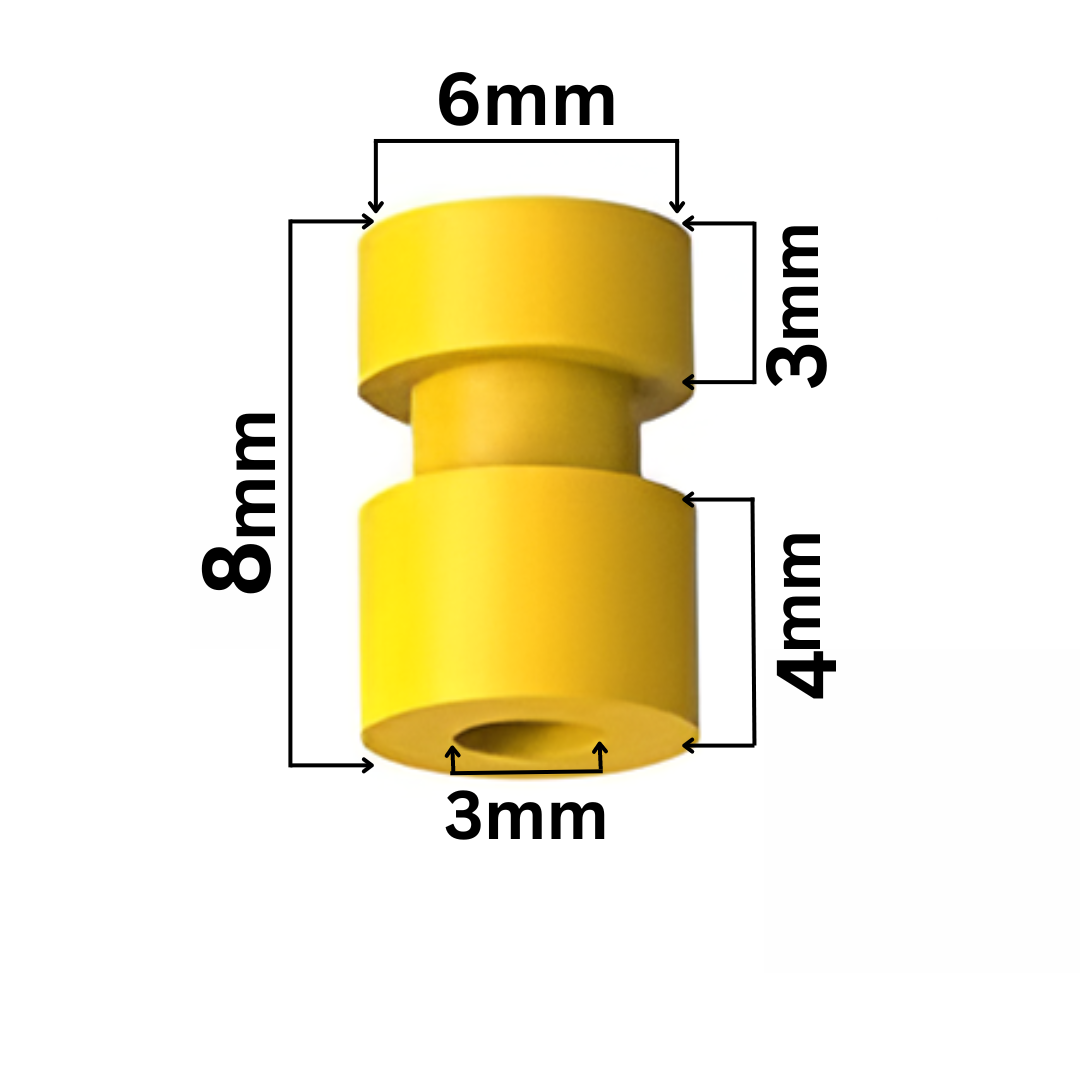 M3 Rubber Damper Balls For F4 Flight Controller (8×6×3) (4pcs).