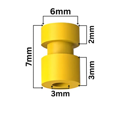 M2 Rubber Damper Balls For F4 Flight Controller (7×6×3) (4pcs). Hi Tech xyz