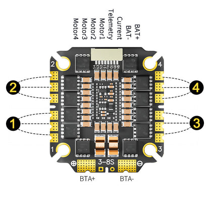 Aocoda-RC 3075 AM32 32Bit 75A 4-IN-1 ESC AM32 32Bit   4-IN-1 ESC