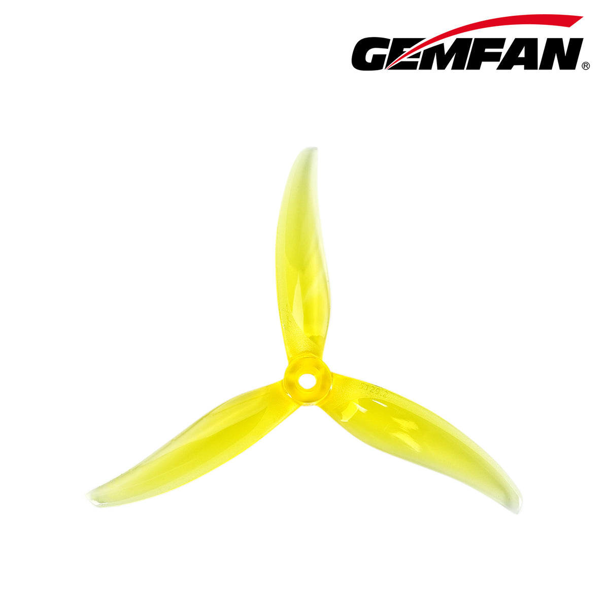 Gemfan 5129.2 MinJae PC 3-Blade Freestyle Propeller for 5 Inch FPV Drone (2CW + 2CCW) - Lemon Yellow