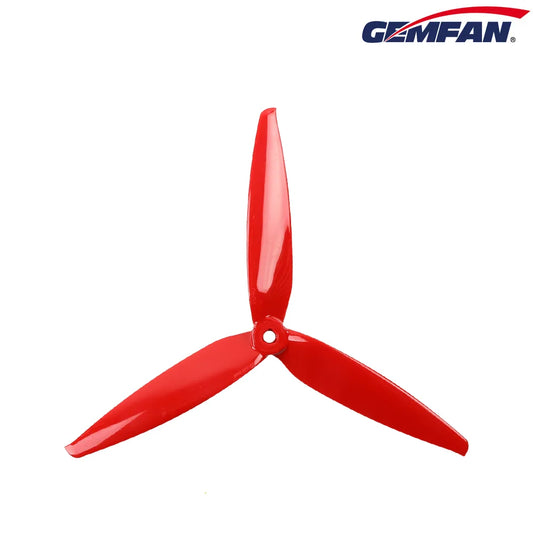 Gemfan 7040 Flash PC 3-Blade Propeller for 7 Inch FPV Drone (2CW + 2CCW) - Ferrari Red