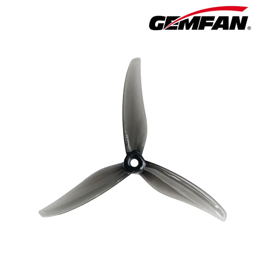 Gemfan 5131.0 FURY PC 3-Blade Freestyle Propeller for 5 Inch FPV Drone (2CW + 2CCW) - Clear Gray