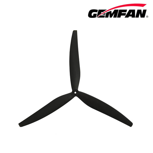 Gemfan 1507 Cinelifter Glass Fiber Nylon 3-Blade Propeller for 15 Inch FPV Drone (1CW + 1CCW) - Black