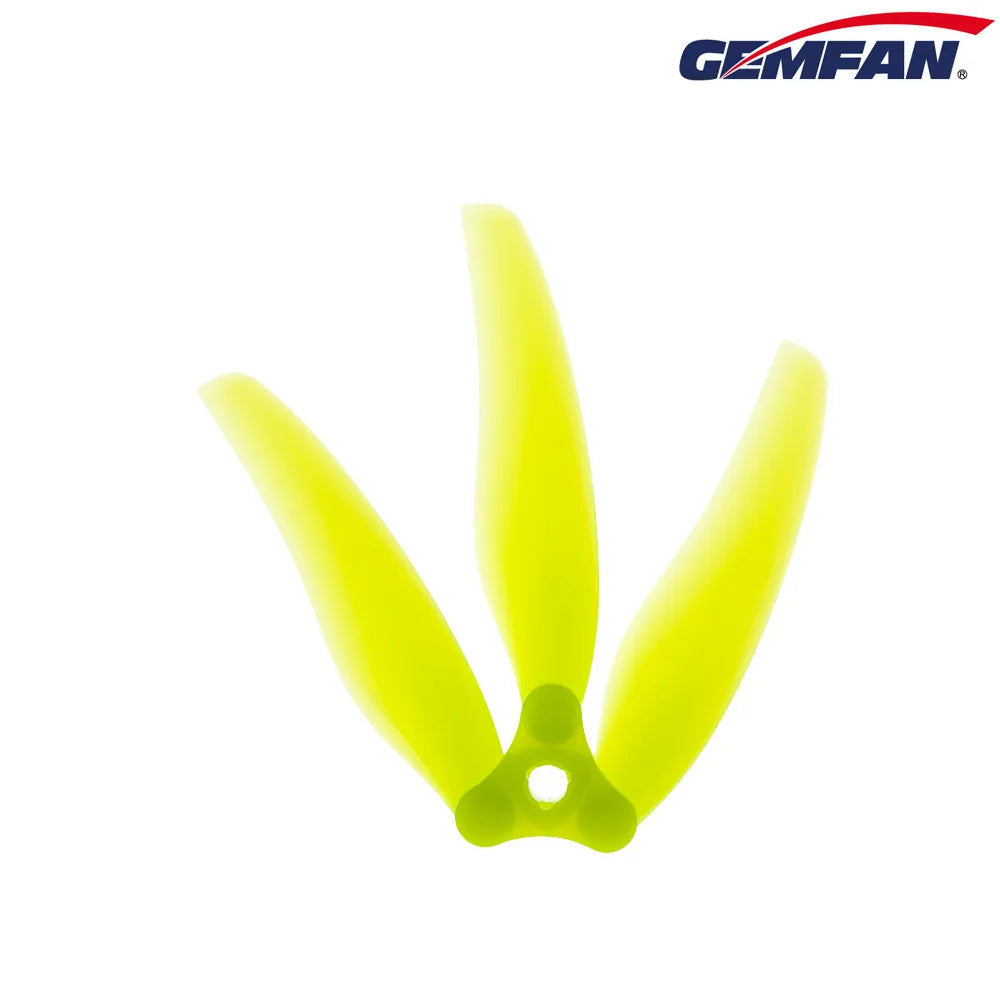 Gemfan F6030 Floppy Proppy PC 3-Blade Freestyle Propeller for 6 Inch FPV Drone (2CW + 2CCW) - Yellow