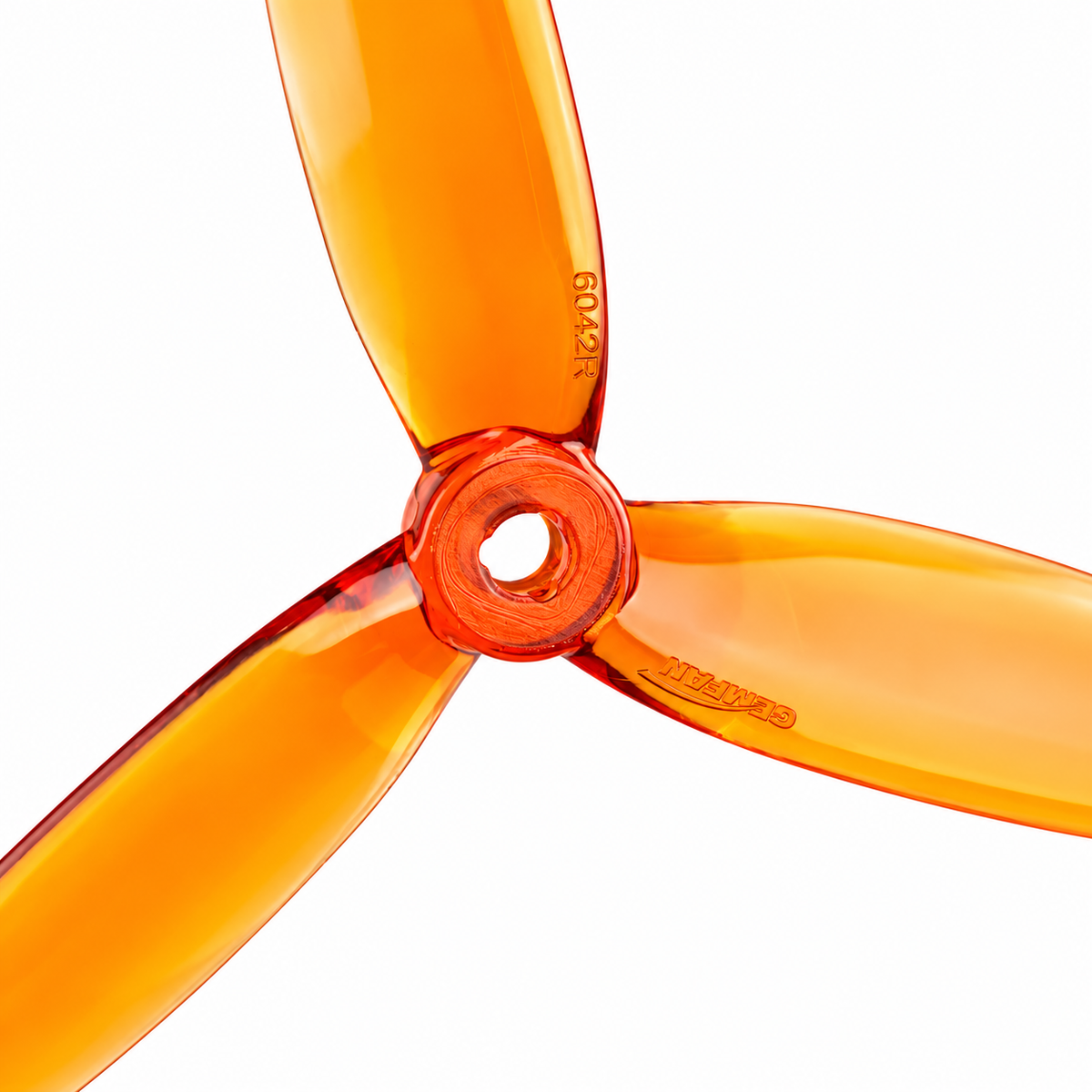 6042 Tri Blade Flash Propellers 2CW+2CCW - (2 Pairs)  - Orange