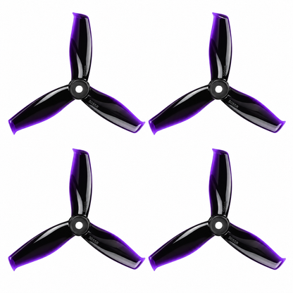 Gemfan 5055S Hulkie PC 3-Blade Freestyle Propeller for 5 Inch FPV Drone (2CW + 2CCW) - Black