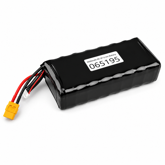 9000mAh 8S2P Li-Ion Battery Pack with XT90 Plug Front View Using INR21700-P42A Cells