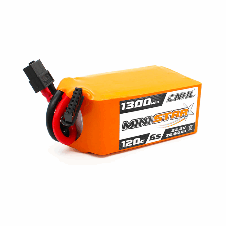 22.2V 1300mAh 6S 120C Lipo Battery with XT60 Plug (Brand CHNL)