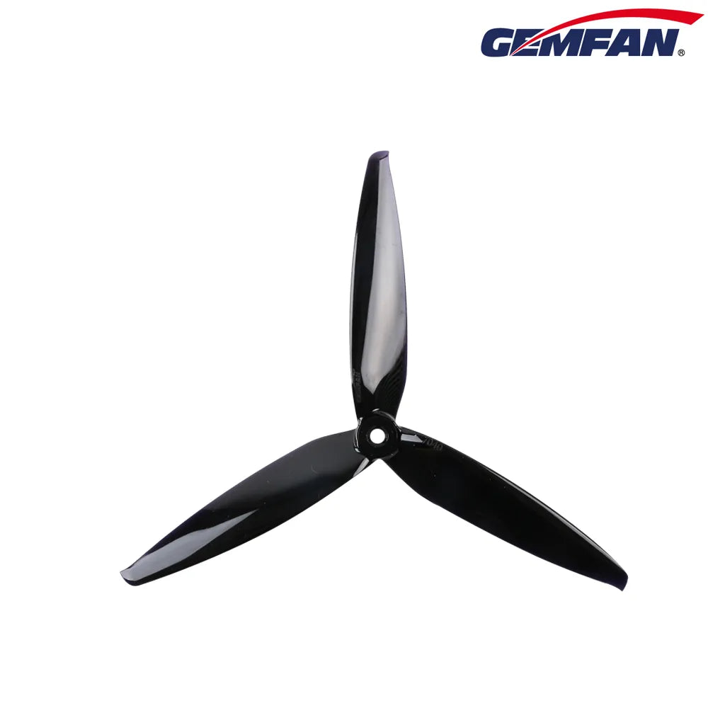 Gemfan 7043 Hurricane PC 3-Blade Propeller for 7 Inch FPV Drone (2CW + 2CCW) - Midnight Black