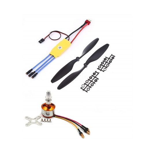 A2212 1400KV Brushless Motor for Drone with SimonK 30A ESC and 1045 Propeller Set