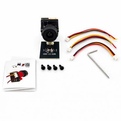 MS MINI 1800TVL High Quality 1/1.8' CMOS 2.1mm Lens Analog FPV Camera - Black