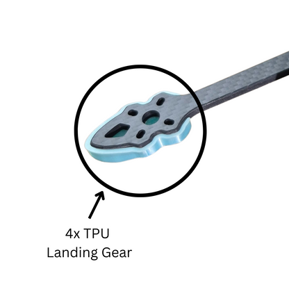 High Flexible 3D Printed GoPro Mount, Landing TPU & GPS & Antenna Holder