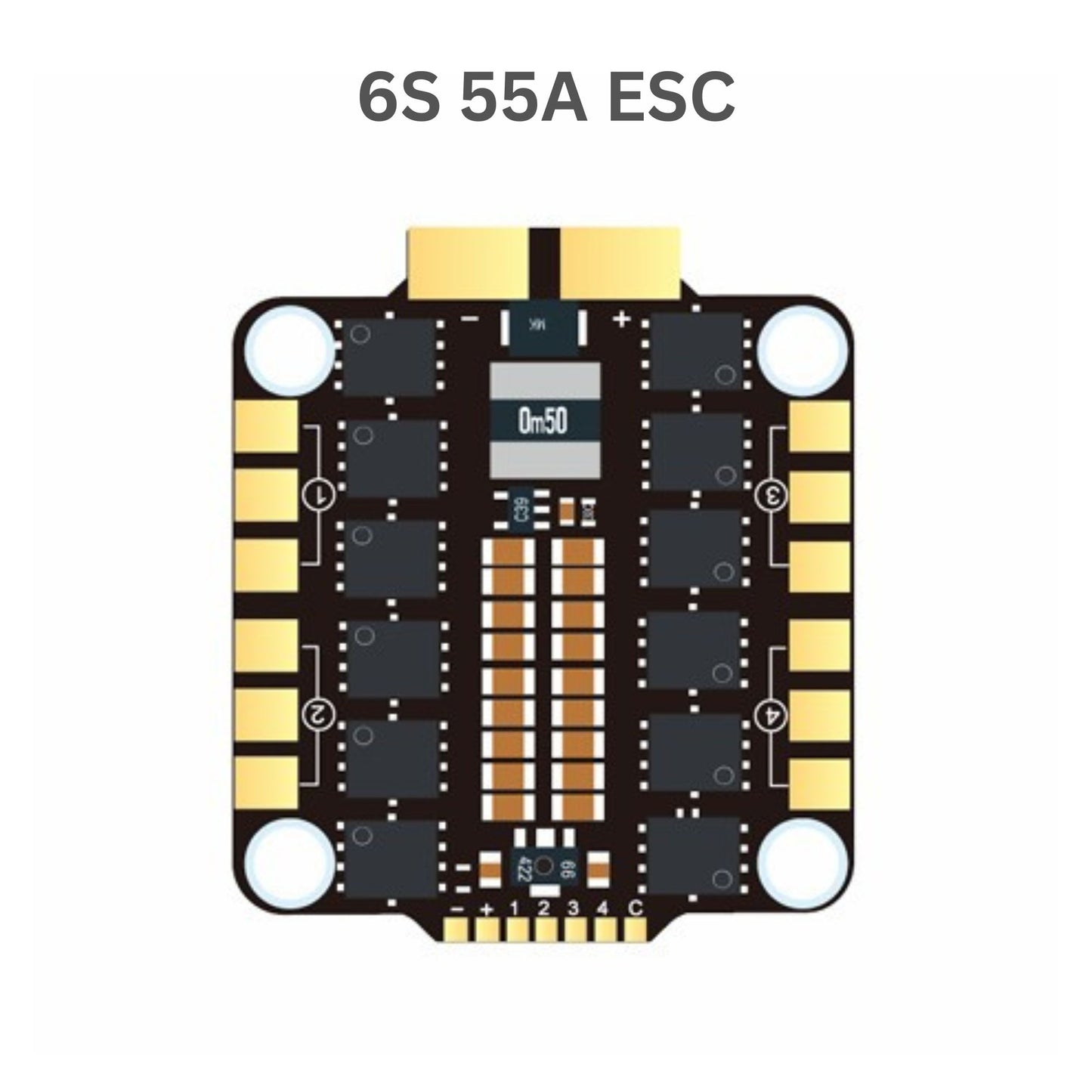 DakeFPV BX 6S 55A 4 in 1 ESC