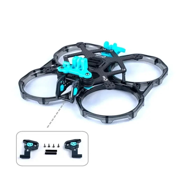 Axisflying cineon C30 / 3 inch indoor cinewhoop / cinematic shooting frame kit Without GPS TPU And Clear Blue-Green Hi Tech xyz