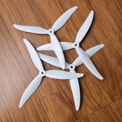 Gemfan 7035 Hurricane PC Reinforced 3 Blade Propellers 2CW + 2CCW – White