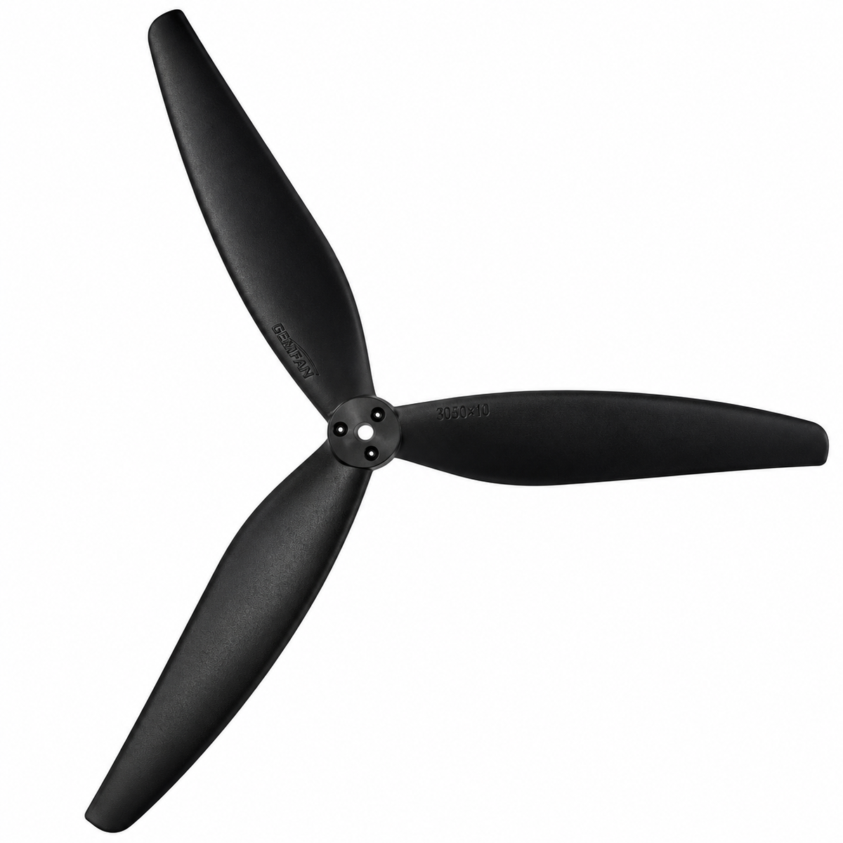 Gemfan 1050W Cinelifter Glass Fiber Nylon 3-Blade Propeller for 10 Inch FPV Drone (1CW + 1CCW) - Black