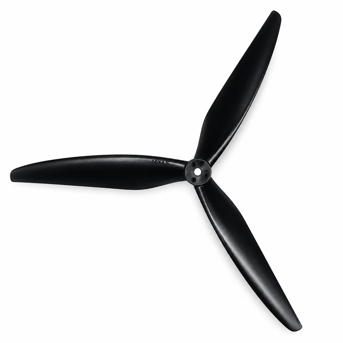 Gemfan 1045 Cinelifter Glass Fiber Nylon 3-Blade Propeller for 10 Inch FPV Drone (1CW + 1CCW) - Black