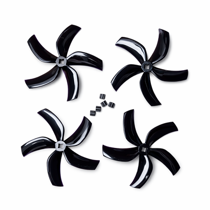 Gemfan D90 5-Blade 2mm & M5 Ducted Cinewhoop Propeller (Black) - Black