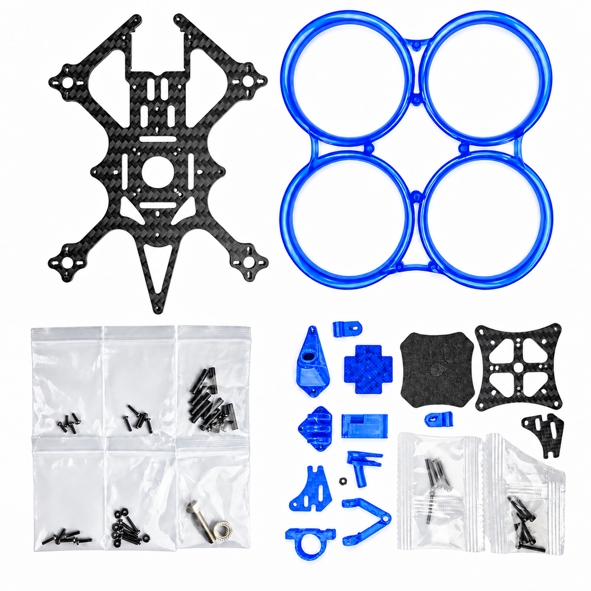 Cinewhoop 2.5 Inch FPV Frame - Blue