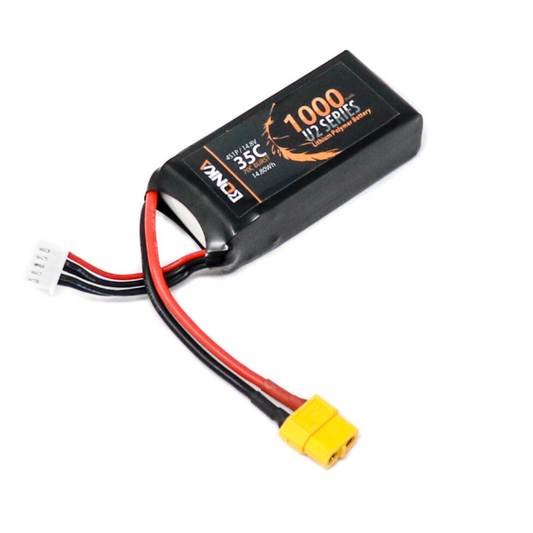 14.8V 1000mAh 4S 35C Lithium Polymer Battery Pack (Brand Bonka)