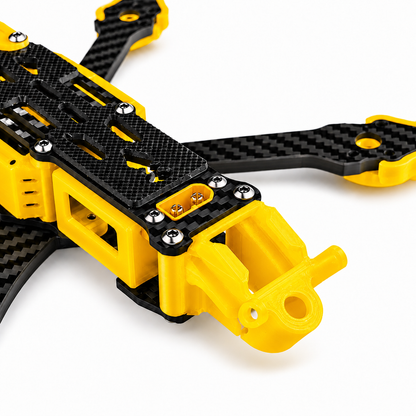 Mark5 V2 5 Inch Carbon Fiber O4 Pro FPV Drone Frame with 3D Printed Parts -  Yellow