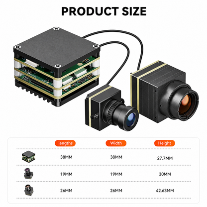 FPV AI VisionCube FPV Drone AI Locking Tracking System Drone Thermal Dual Cameras Target Lock Guidance Module Kit Max+ Single Visible Light Single Thermal