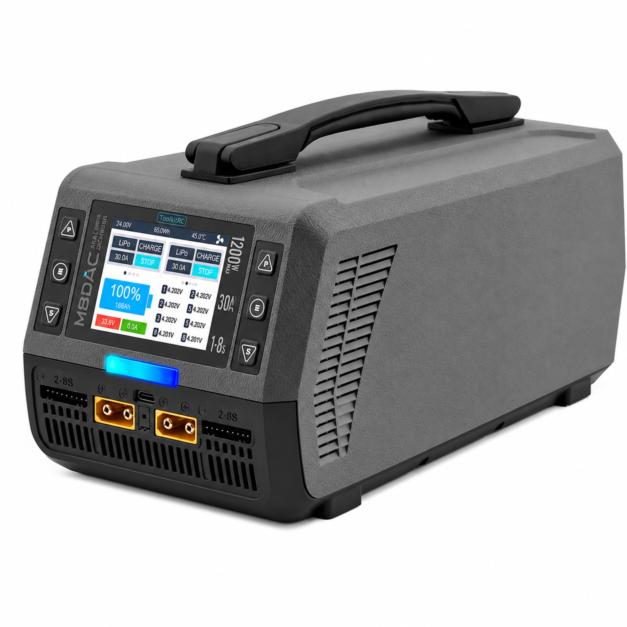 ToolkitRC M8DAC 1-8S Smart Battery Charger for LiPo LiHV Battery