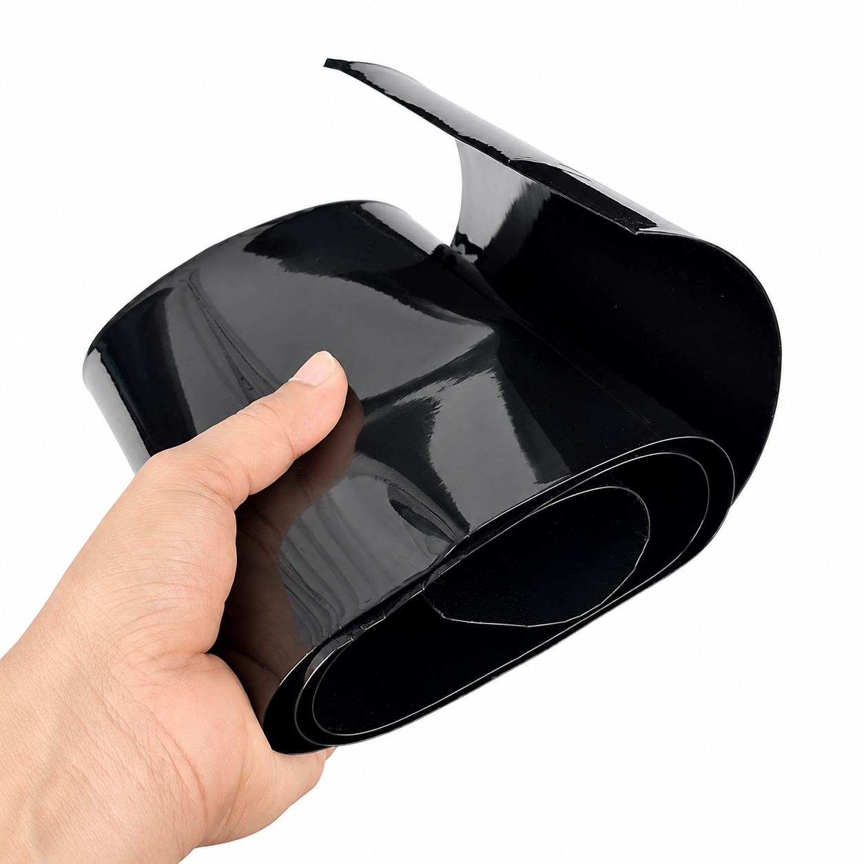 PVC Heat Shrink Sleeve 170mm Black 1 Meter