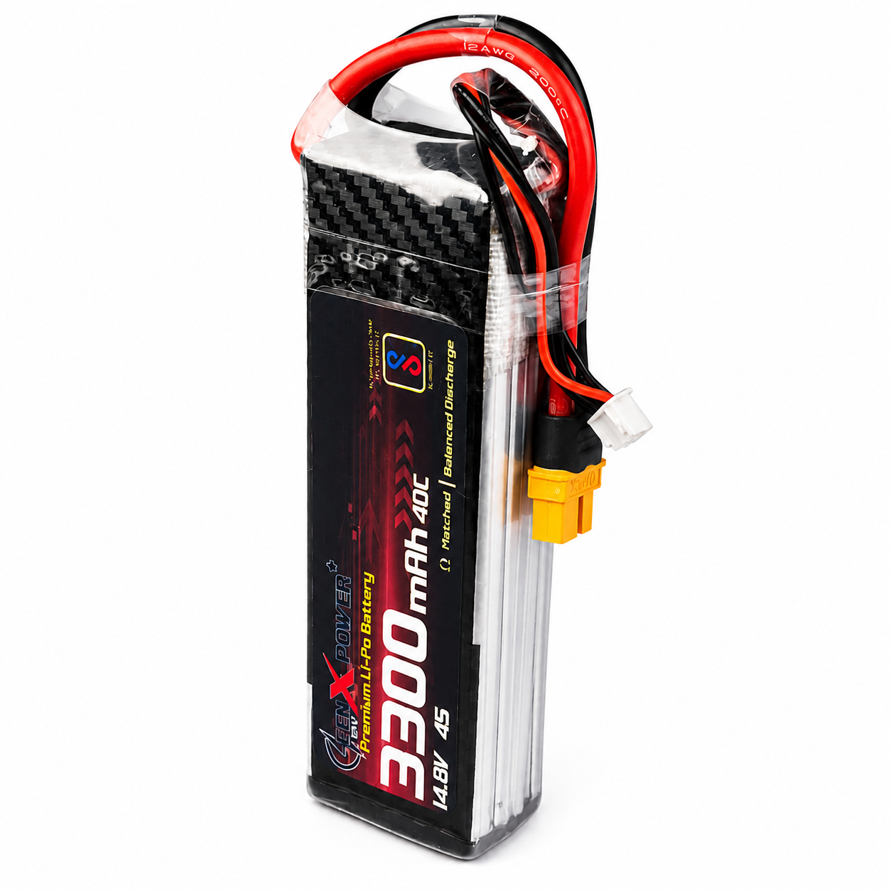 GenX 11.1V 3S 3300mAh 40C Premium Lithium Polymer Battery Pack