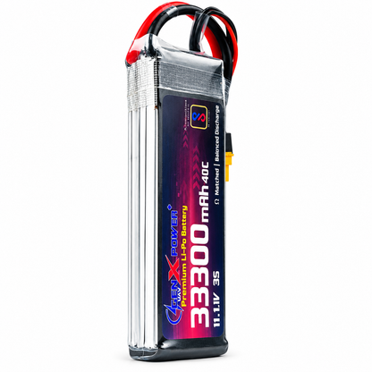 GenX 11.1V 3S 3300mAh 40C Premium Lithium Polymer Battery Pack