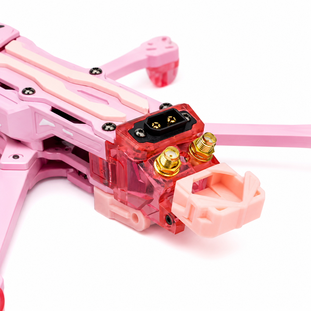 TJRC J5 V2 5 inches FPV O4 Pro Air Unit Digital FPV RC Racing Freestyle Quadcopter Drone Frame - DC Pink